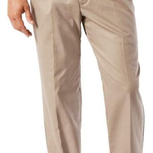 Men's Classic Fit Easy Khaki Pants - Pleated (Standard and Big & Tall)