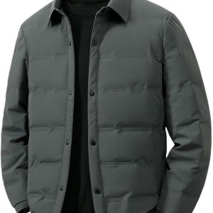 Men's Autumn Winter Trendy Simple Cold Proof Warm Short Down Jacket